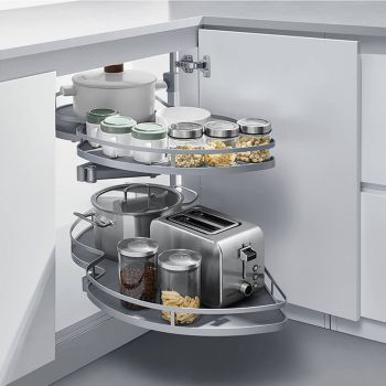 HIGOLD Diamond Left Opening Swing Out Kitchen Corner Storage (for 90cm corner cupboard)