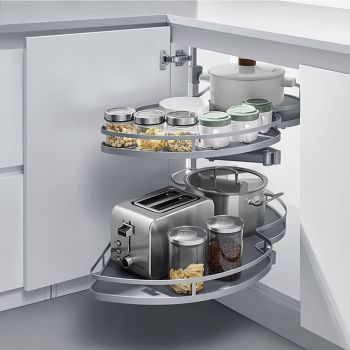 HIGOLD Diamond Right Opening Swing Out Kitchen Corner Storage (for 90cm corner cupboard)