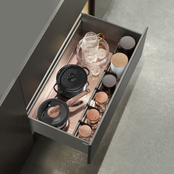 HIGOLD Shearer Pull Out Kitchen Drawer - Deep Basket with Drain Tray (for 60cm corner cupboard)