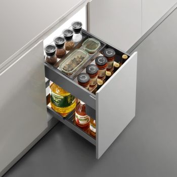 HIGOLD Shearer Pull Out Kitchen Cupboard Organiser (for 45cm corner cupboard)