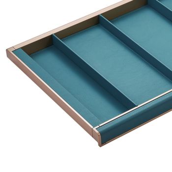 HIGOLD B Series Pull Out Wardrobe Storage Tray with Adjustable Sections (for 90cm cupboard)