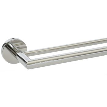 VALE Symphony 750mm Double Towel Rail - Polished Stainless Steel