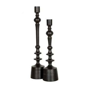 SSH COLLECTION Hudson 42cm Candle Stand - Matte Black