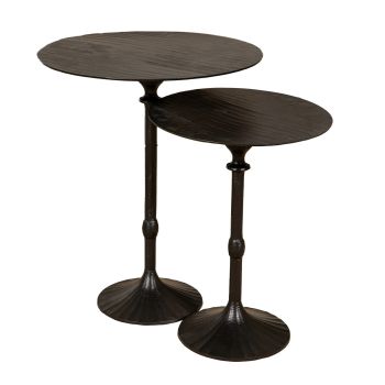 SSH COLLECTION Chizzel 39.5cm Wide Side Table - Black