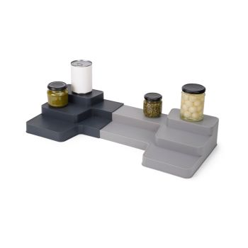 JOSEPH JOSEPH CupboardStore Expandable Tiered Organiser - Grey