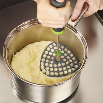JOSEPH JOSEPH Delta Folding Masher - Grey/Green