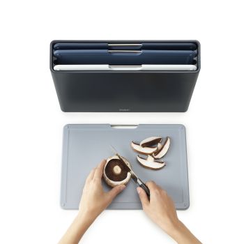 JOSEPH JOSEPH Folio 4 Piece Large Chopping Board Set - Graphite