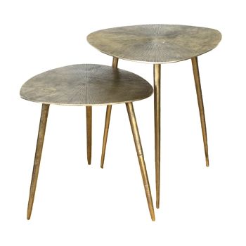 SSH COLLECTION Revival 41cm Wide Side Table - Brass