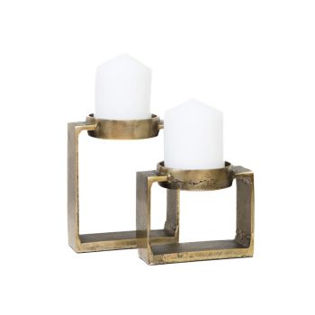 SSH COLLECTION Miles 16.5cm Single Candle Stand - Brass