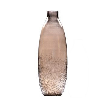 SSH COLLECTION Maja 47cm Tall Glass Bottle Vase - Rustic Brown