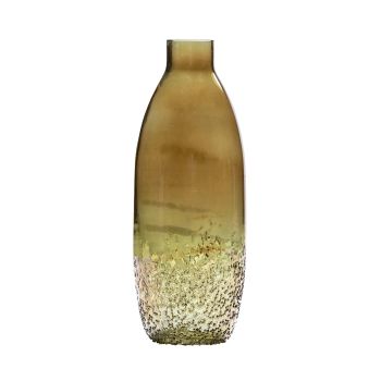 SSH COLLECTION Maja 47cm Tall Glass Bottle Vase - Olive Green