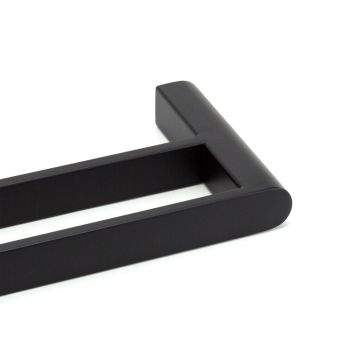 VALE Fluid 600mm Stainless Steel Double Towel Rail - Matte Black