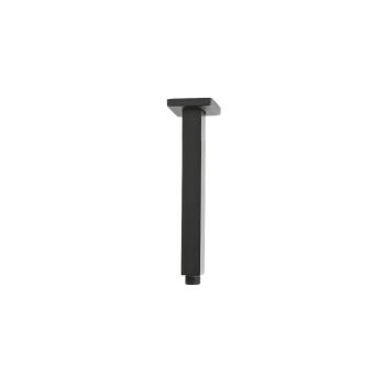 VALE 200mm Ceiling Mounted Square Shower Arm - Matte Black