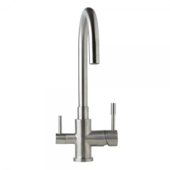 SWEDIA Otto Stainless Steel Kitchen Mixer with Filtered Water Outlet - Brushed