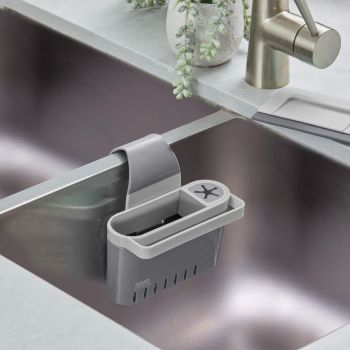 GRAND DESIGNS Kitchen Sink Caddy with Squeegee - Grey