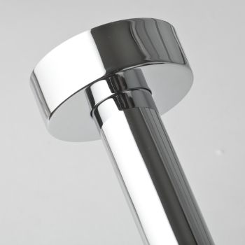 VALE 200mm Ceiling Mounted Round Shower Arm - Chrome