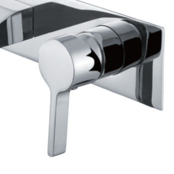 VALE Brighton Wall Mounted Single Lever Mixer and Spout - Chrome
