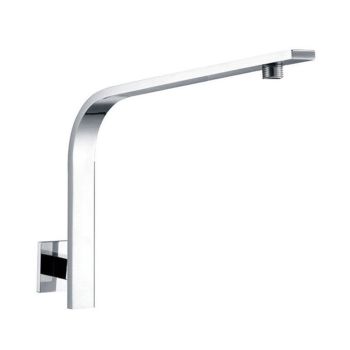 VALE Wall Mounted High Curved Goose Neck Shower Arm - Chrome