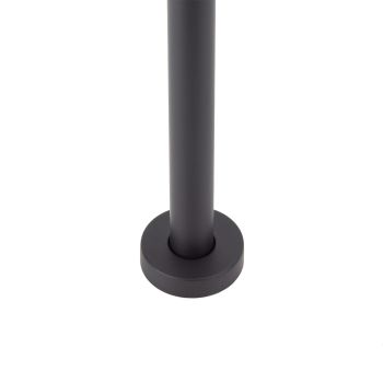 VALE 400mm Ceiling Mounted Round Shower Arm - Matte Black