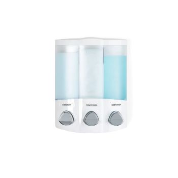 BETTER LIVING TRIO 3 x 435ml Shower Dispenser 3 - White 