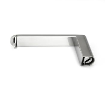 VALE Fluid Toilet Paper Holder - Polished Stainless Steel