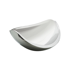 BUGATTI Ninna Nanna 31.5cm Wide Fruit Bowl - Chrome