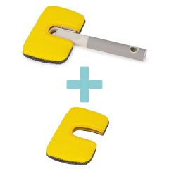 JOSEPH JOSEPH CleanTech 2-in-1 Surface Scrubber and Replacement Pad Bundle