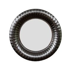 SSH COLLECTION Zane 60cm Wide Round Wall Mirror - Black