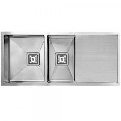 SWEDIA Dromma Kitchen Sink 1000mm 1 + 1/2 Bowl with Drainer - 1.5mm Stainless Steel