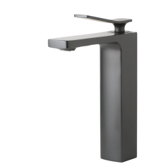 AGUZZO Cortina Tall Single Lever Basin Mixer Tap - Matte Black