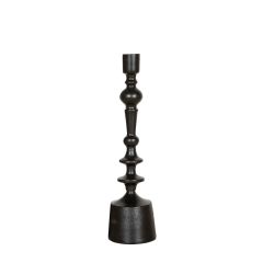 SSH COLLECTION Hudson 34cm Candle Stand - Matte Black