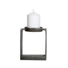 SSH COLLECTION Miles 16.5cm Single Candle Stand - Antique Grey