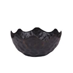 SSH COLLECTION Oleum 41cm Wide Bowl - Hammered Black
