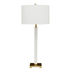 CAFE LIGHTING Essex Marble Table Lamp - White