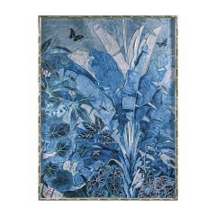 CAFE LIGHTING 'Jungle Blues Series I' Enhanced Canvas Print