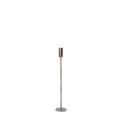 SSH COLLECTION Ava 70cm Tall Single Candle Stand - Nickel