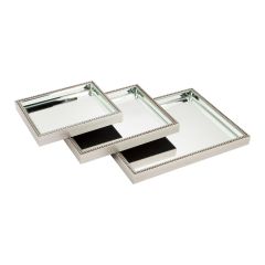 Set of 3 CAFE LIGHTING Zeta Mirror Trays