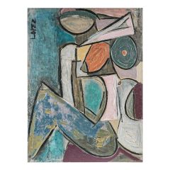 CAFE LIGHTING 'Form' Enhanced Canvas Print