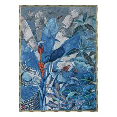 CAFE LIGHTING 'Jungle Blues Series II' Enhanced Canvas Print