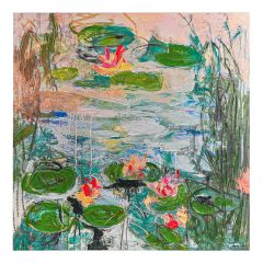 CAFE LIGHTING 'Wild Lillies' Enhanced Canvas Print