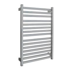 AGUZZO Ezy Fit Dual Wired Flat Tube Heated Towel Rail 60 x 92cm - Polished SS