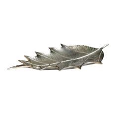 SSH COLLECTION Oak Large 51cm Long Decorative Leaf - Nickel