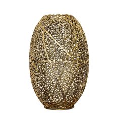 SSH COLLECTION Coral 50cm Tall Vase - Brass