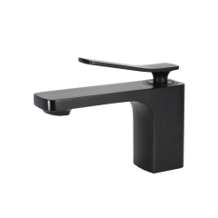 AGUZZO Cortina Single Lever Basin Mixer Tap - Matte Black