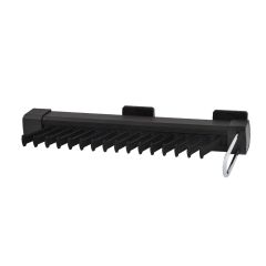 HEUGER Slide-Out Side-Mounted Tie Rack - Dark brown