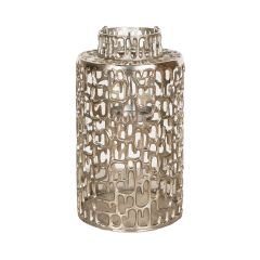 SSH COLLECTION Jali 29.5cm Tall Lantern/Vase - Antique Nickel