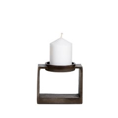 SSH COLLECTION Miles 11.5cm Single Candle Stand - Antique Brown