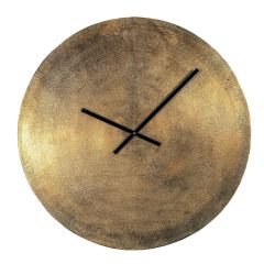 SSH COLLECTION Santos 60cm Wide Round Wall Clock - Antique Brass