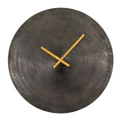 SSH COLLECTION Santos 60cm Wide Round Wall Clock - Antique Black