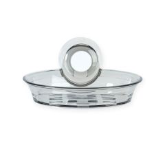 BETTER LIVING Impress Suction Soap Dish - Smoke Grey